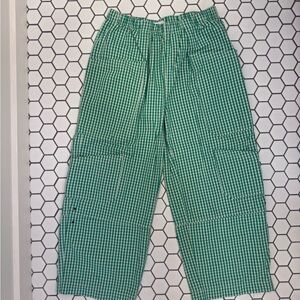 Women’s BDG Charlie Gingham Low Rise Wide Leg Pant - Green